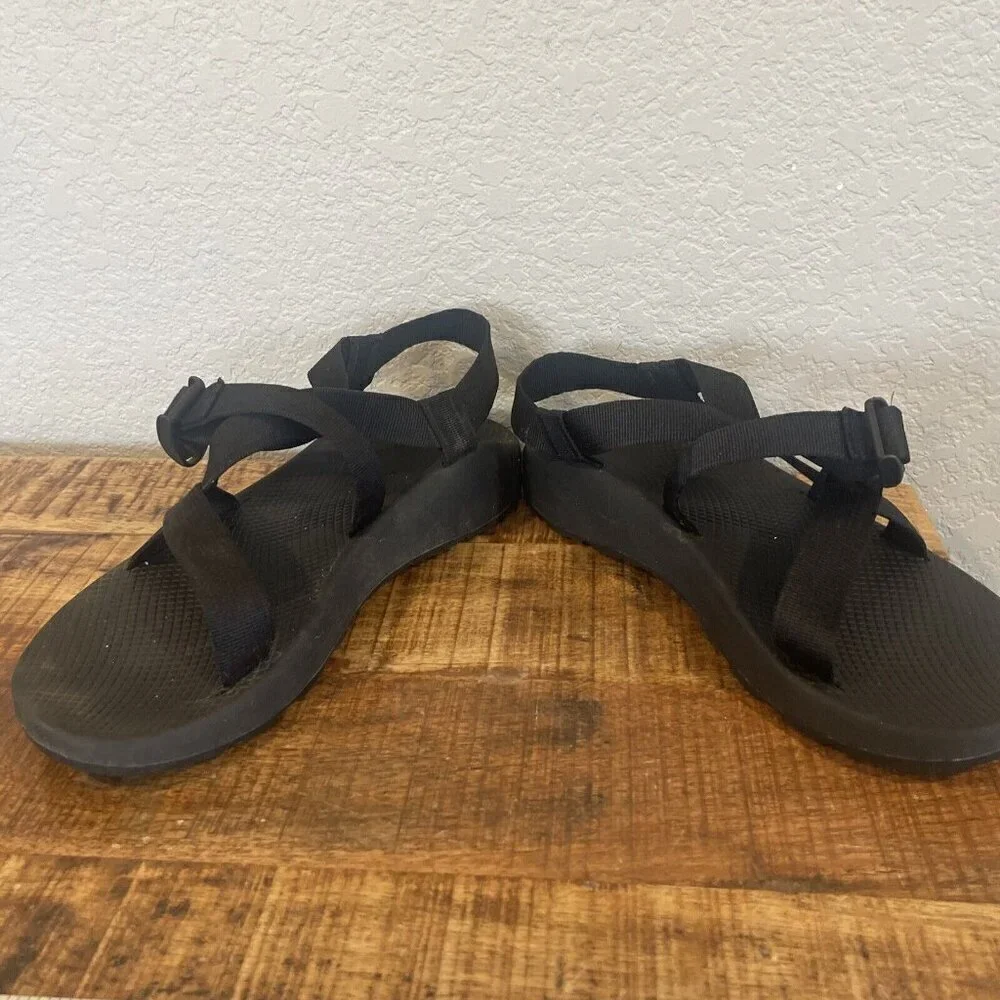 Chaco Men's Z Cloud Adjustable Strap Hiking River Sandals Size 12 Black